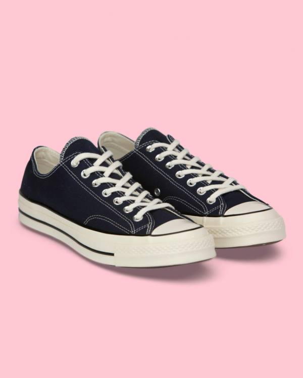 Tenis Cano Baixo Converse Chuck 70 Vintage Lona Pretas | CV-975LGH