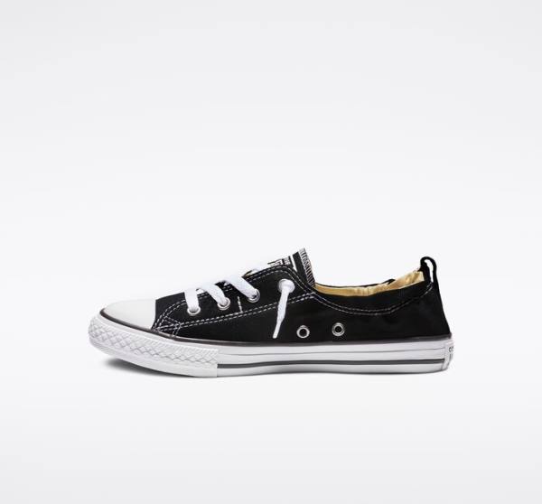 Tenis Cano Baixo Converse Chuck Taylor All Star Shoreline Slip Pretas | CV-128HUB