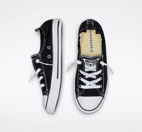 Tenis Cano Baixo Converse Chuck Taylor All Star Shoreline Slip Pretas | CV-128HUB