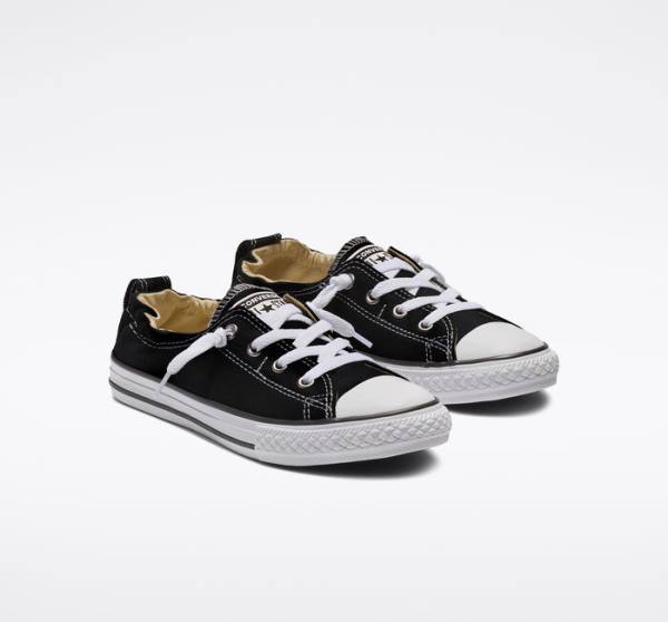 Tenis Cano Baixo Converse Chuck Taylor All Star Shoreline Slip Pretas | CV-128HUB