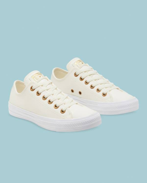 Tenis Cano Baixo Converse Chuck Taylor All Star Go Gold SL Bege | CV-140DEZ