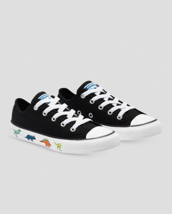 Tenis Cano Baixo Converse Chuck Taylor All Star Dinoverse Pretas | CV-170QSB