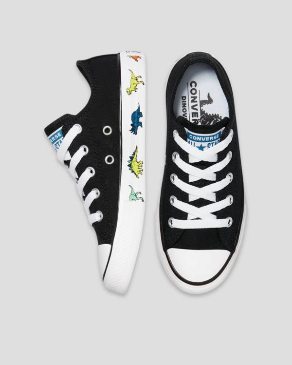 Tenis Cano Baixo Converse Chuck Taylor All Star Dinoverse Pretas | CV-170QSB