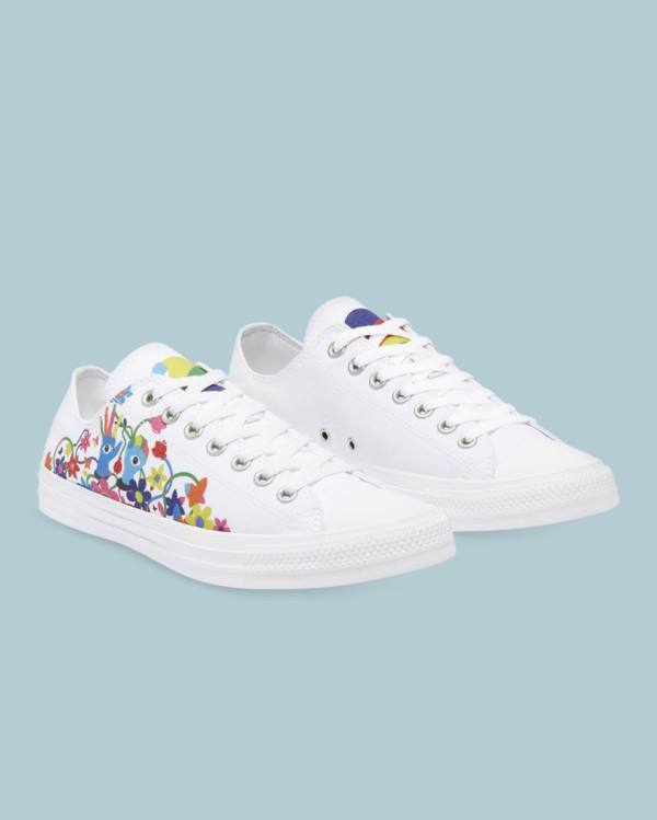 Tenis Cano Baixo Converse Chuck Taylor All Star Pride Branco | CV-175CRO