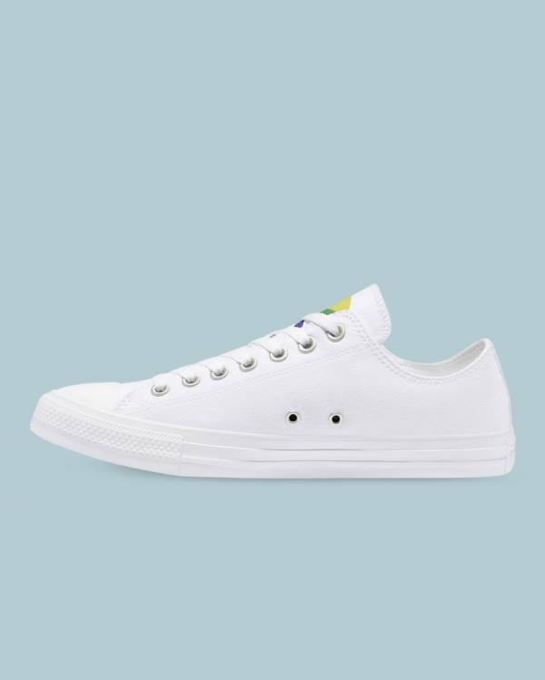 Tenis Cano Baixo Converse Chuck Taylor All Star Pride Branco | CV-175CRO