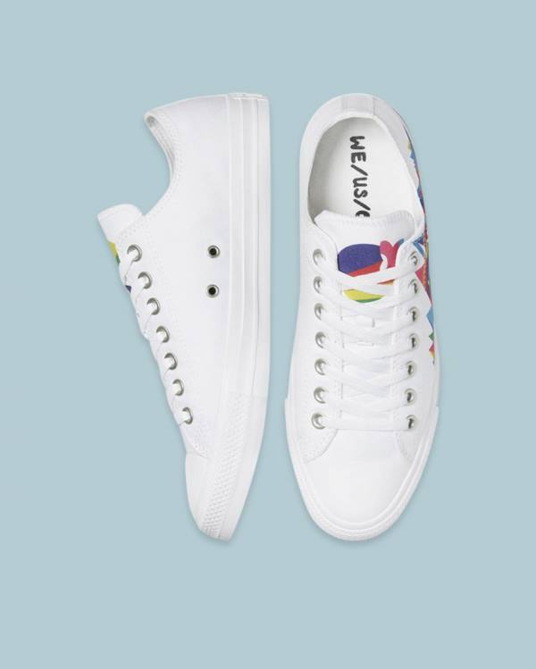 Tenis Cano Baixo Converse Chuck Taylor All Star Pride Branco | CV-175CRO