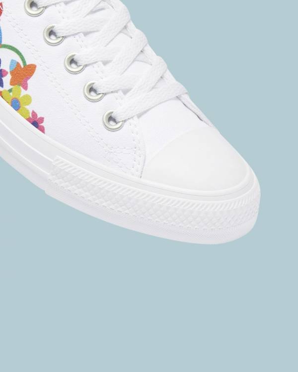 Tenis Cano Baixo Converse Chuck Taylor All Star Pride Branco | CV-175CRO