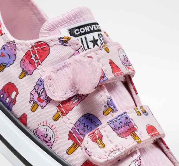 Tenis Cano Baixo Converse Chuck Taylor All Star Easy-On Frozen Treats Rosa Rosa | CV-347NRE