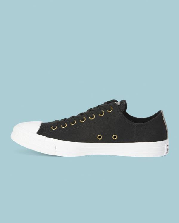 Tenis Cano Baixo Converse Chuck Taylor All Star Clean N Preme Pretas | CV-352XWK