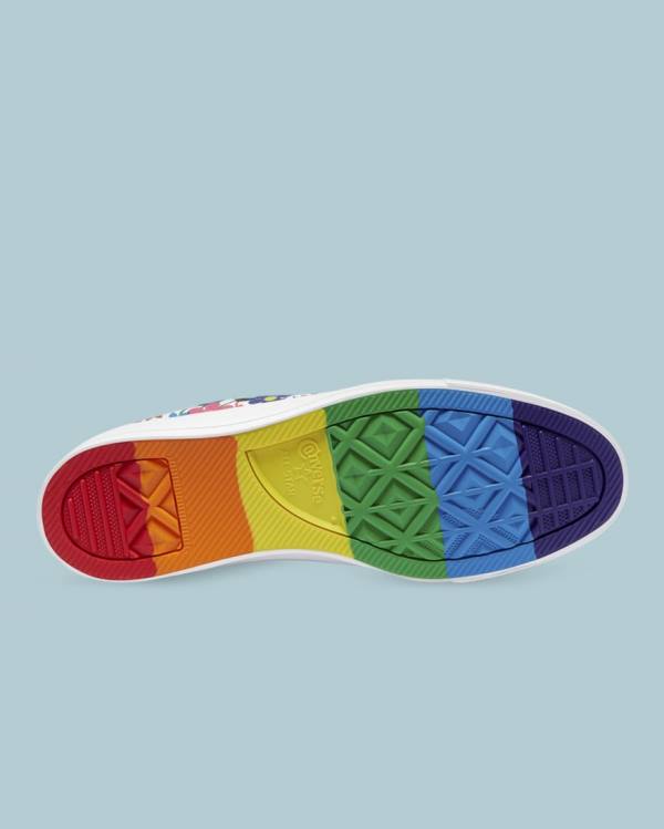 Tenis Cano Baixo Converse Chuck Taylor All Star Pride Branco | CV-368OIV