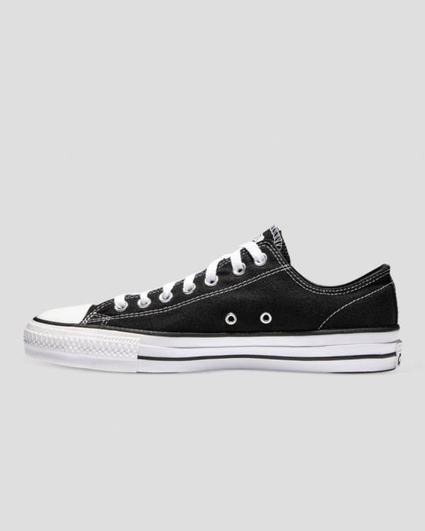 Tenis Cano Baixo Converse Chuck Taylor All Star Pro Lona Pretas | CV-476MTH