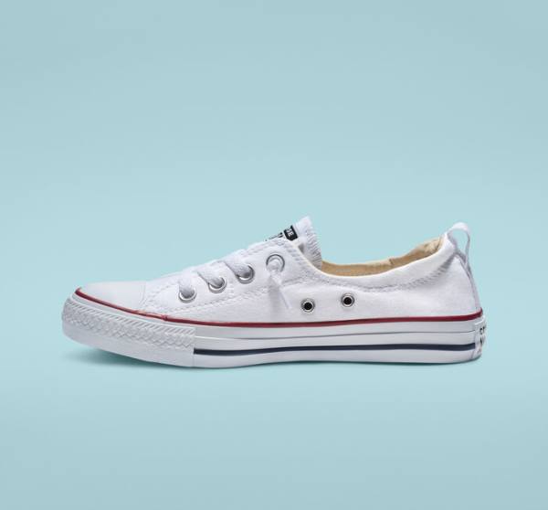 Tenis Cano Baixo Converse Chuck Taylor All Star Shoreline White Slip On Branco | CV-483QBU