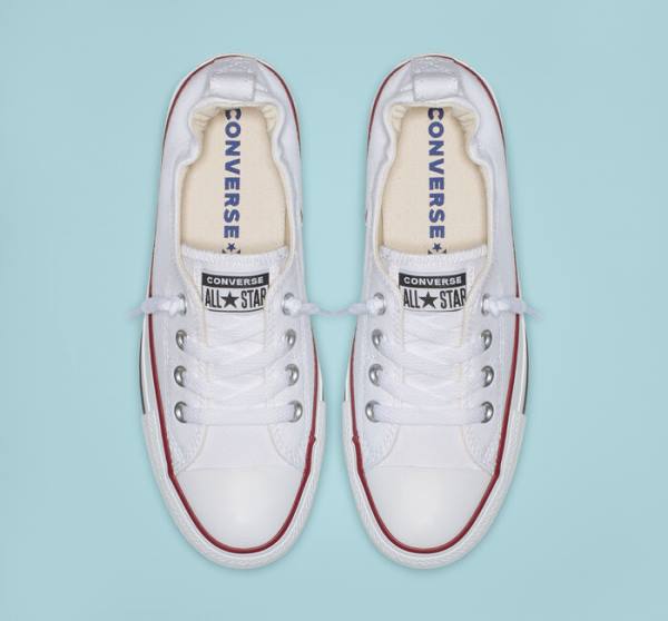 Tenis Cano Baixo Converse Chuck Taylor All Star Shoreline White Slip On Branco | CV-483QBU