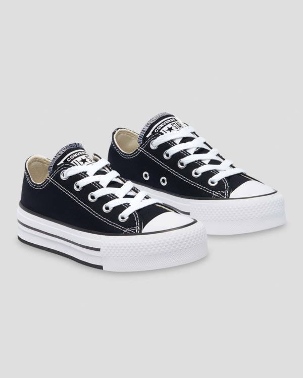 Tenis Cano Baixo Converse Chuck Taylor All Star EVA Plataforma Pretas | CV-510NYO