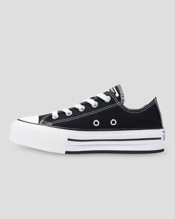 Tenis Cano Baixo Converse Chuck Taylor All Star EVA Plataforma Pretas | CV-510NYO