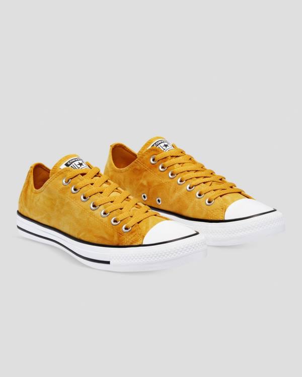 Tenis Cano Baixo Converse Chuck Taylor All Star Summer Daze Wash Amarelas | CV-534RDW