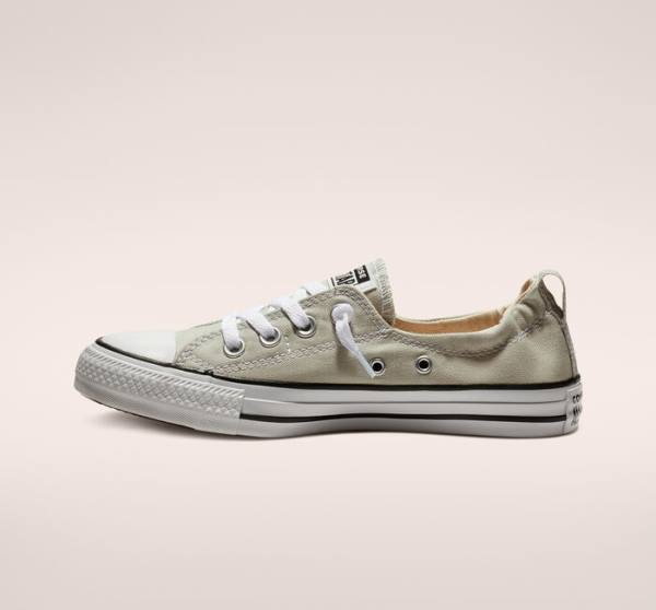 Tenis Cano Baixo Converse Chuck Taylor All Star Shoreline Cloud Gray Slip On Cinzentas | CV-627HVY