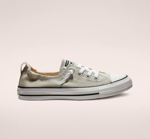 Tenis Cano Baixo Converse Chuck Taylor All Star Shoreline Cloud Gray Slip On Cinzentas | CV-627HVY