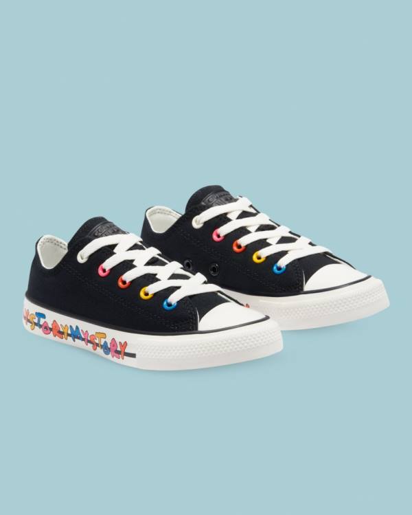 Tenis Cano Baixo Converse Chuck Taylor All Star My Story Pretas | CV-648TXR