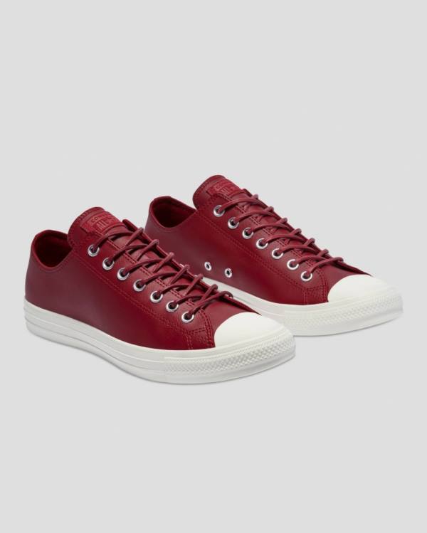 Tenis Cano Baixo Converse Chuck Taylor All Star Seasonal Couro Bordeaux | CV-672KPM