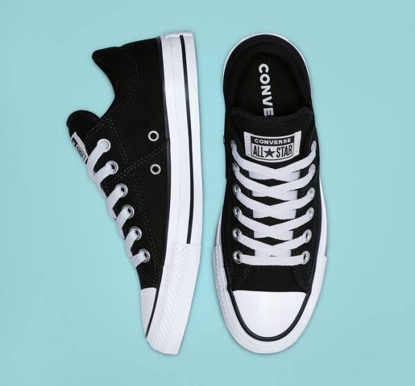 Tenis Cano Baixo Converse Chuck Taylor All Star Madison Pretas Branco | CV-698JQR