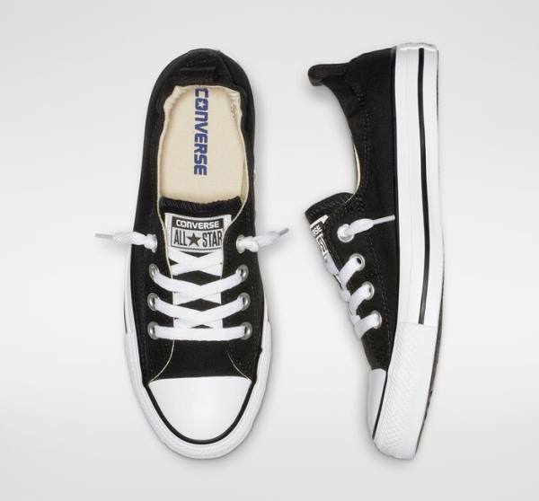 Tenis Cano Baixo Converse Chuck Taylor All Star Shoreline Slip Pretas | CV-710SBV