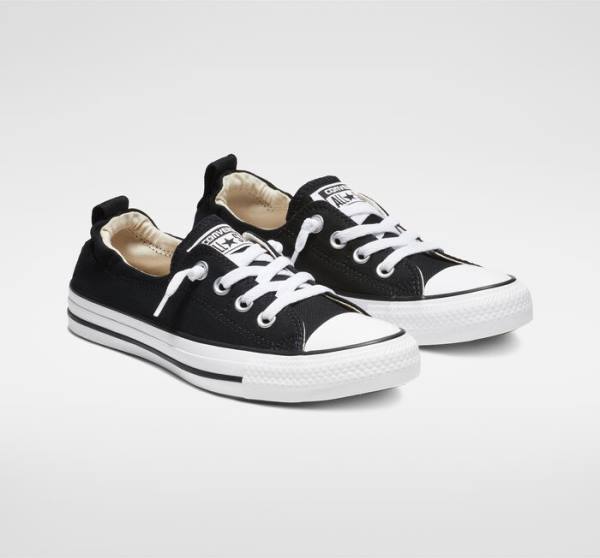 Tenis Cano Baixo Converse Chuck Taylor All Star Shoreline Slip Pretas | CV-710SBV