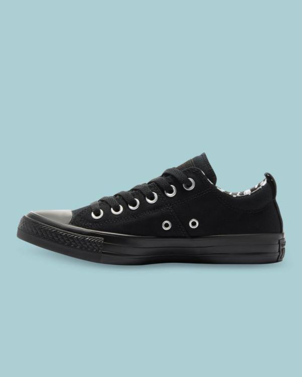 Tenis Cano Baixo Converse Chuck Taylor All Star Madison Pretas | CV-721QKB