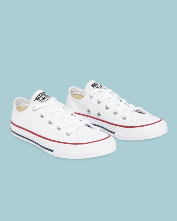 Tenis Cano Baixo Converse Chuck Taylor All Star Couro Branco | CV-723DLI