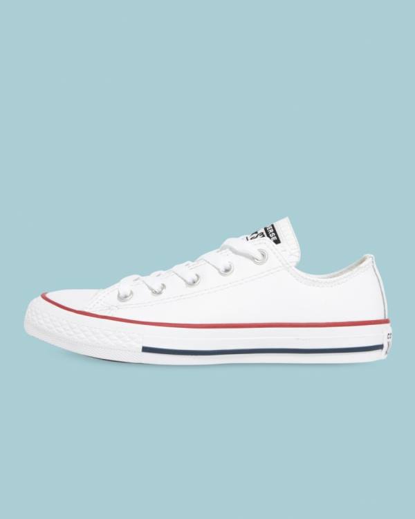 Tenis Cano Baixo Converse Chuck Taylor All Star Couro Branco | CV-723DLI