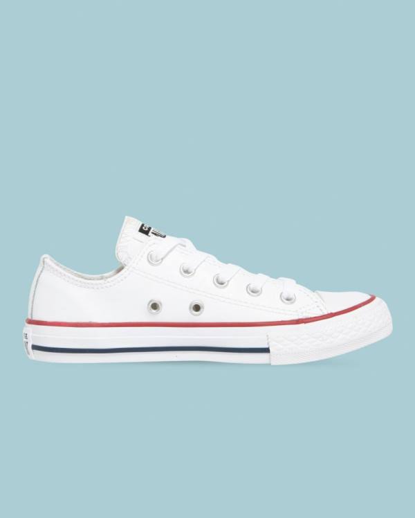 Tenis Cano Baixo Converse Chuck Taylor All Star Couro Branco | CV-723DLI