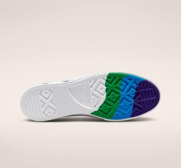 Tenis Cano Baixo Converse Chuck Taylor All Star Lift Plataforma Pride Vermelhas | CV-753THI