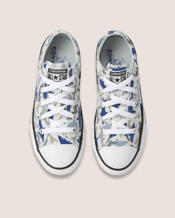 Tenis Cano Baixo Converse Chuck Taylor All Star Shark Bite Branco | CV-782XJB