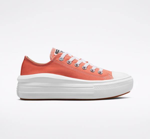 Tenis Cano Baixo Converse Chuck Taylor All Star Move Plataforma Seasonal Color Branco Branco | CV-795DQO