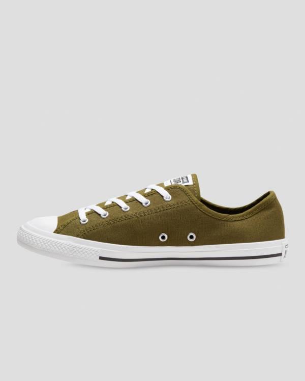 Tenis Cano Baixo Converse Chuck Taylor All Star Dainty Mix And Match Verde Oliva Azuis | CV-907DLG