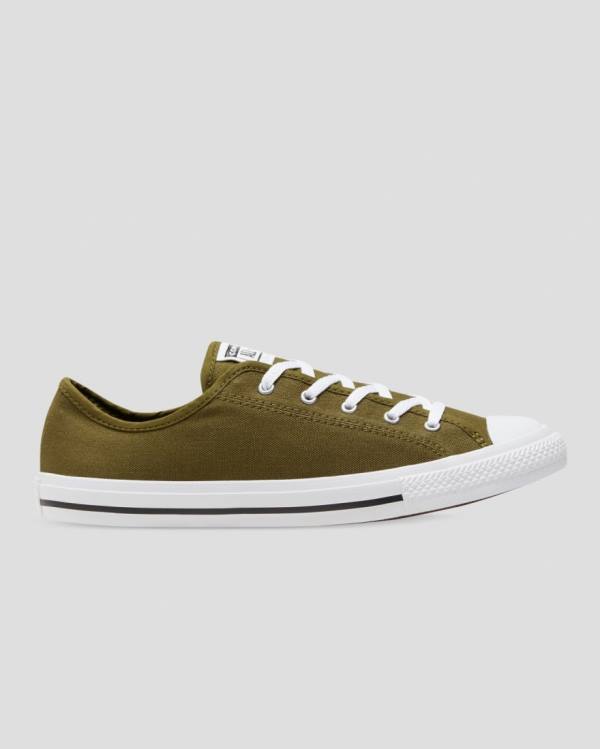 Tenis Cano Baixo Converse Chuck Taylor All Star Dainty Mix And Match Verde Oliva Azuis | CV-907DLG