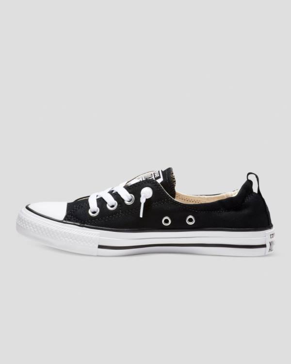 Tenis Cano Baixo Converse Chuck Taylor All Star Shoreline Slip Pretas | CV-921AXW