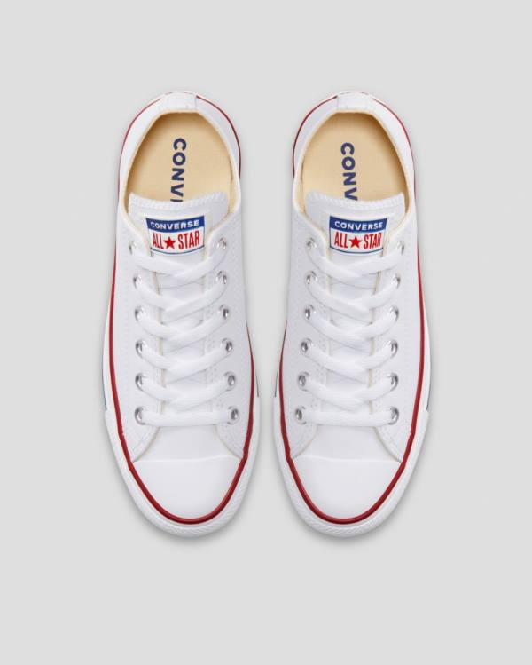 Tenis Cano Baixo Converse Chuck Taylor All Star Couro Branco | CV-927DEN