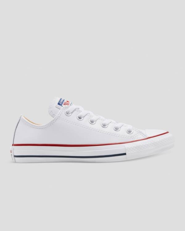 Tenis Cano Baixo Converse Chuck Taylor All Star Couro Branco | CV-927DEN