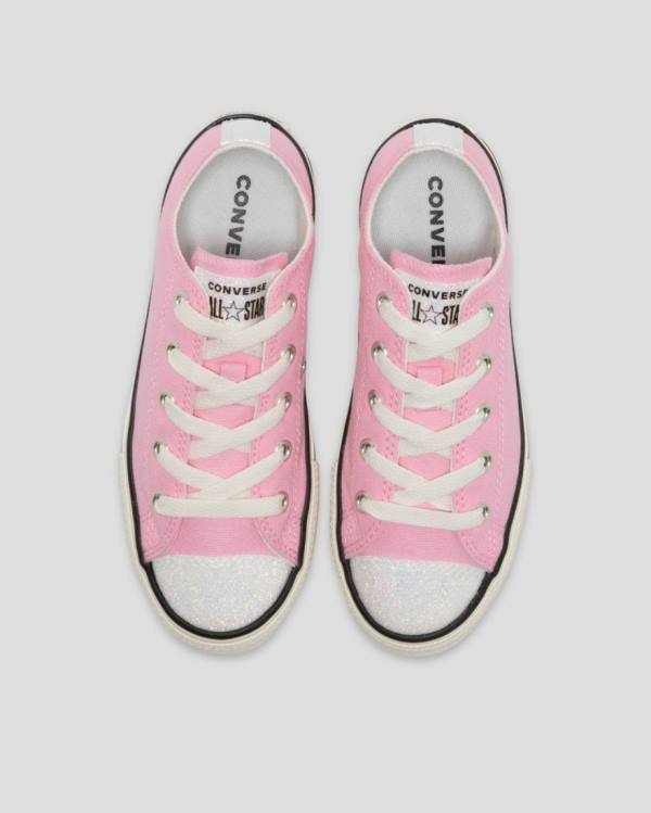 Tenis Cano Baixo Converse Chuck Taylor All Star UV Glitter Rosa | CV-963SVO