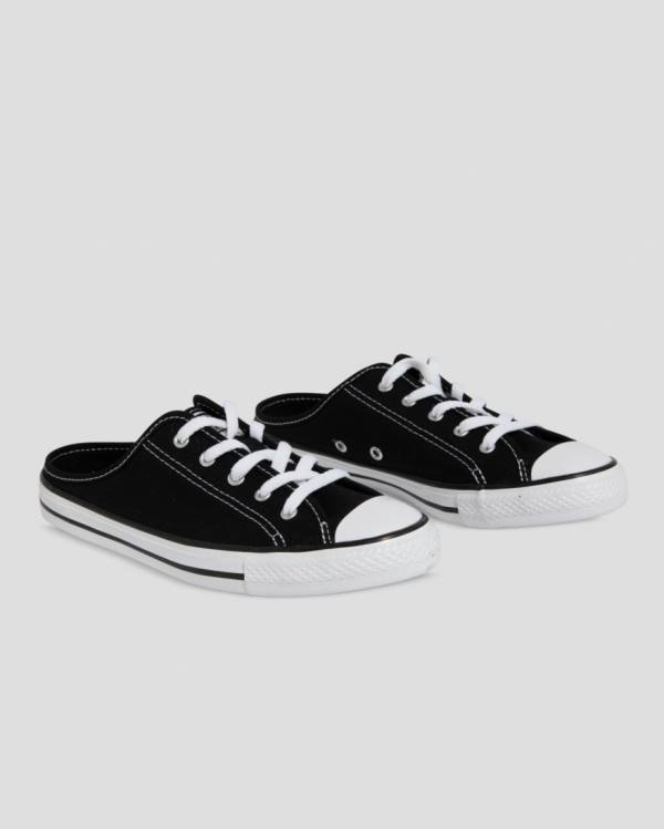 Tenis Cano Baixo Converse Chuck Taylor Dainty Mule Slip Pretas | CV-264HEU