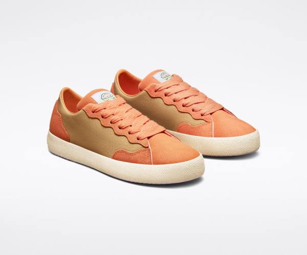 Tenis Cano Baixo Converse GOLF le FLEUR GLF 2.0 Amarelas Escuro Cobre Marrom Branco | CV-749FWV