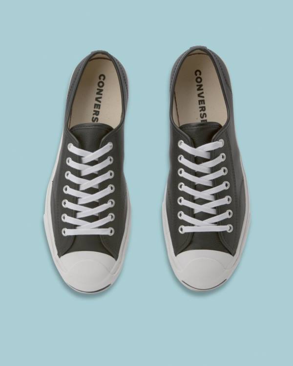 Tenis Cano Baixo Converse Jack Purcell Foundational Couro Pretas | CV-813ASC