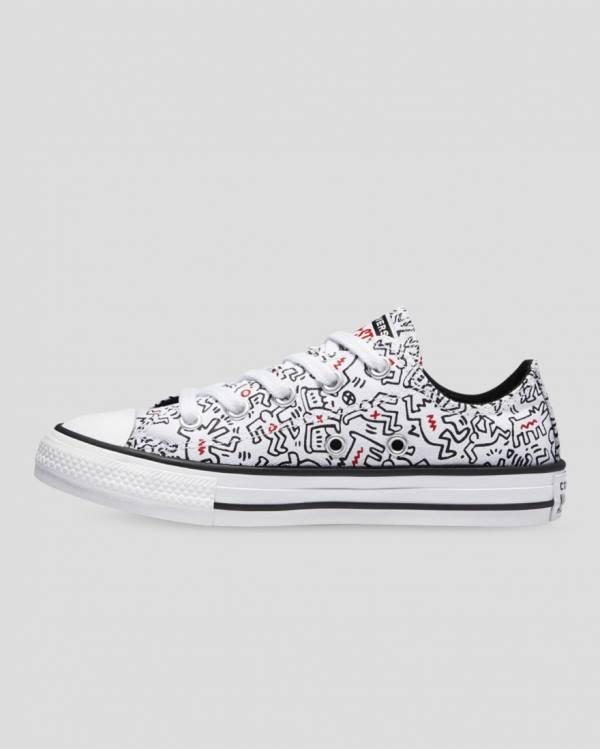 Tenis Cano Baixo Converse Keith Haring Chuck Taylor All Star Branco | CV-625QSJ