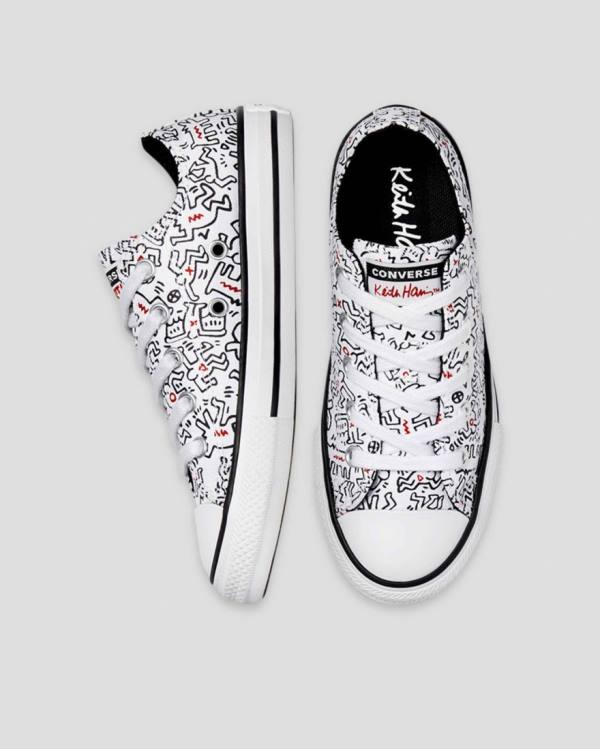 Tenis Cano Baixo Converse Keith Haring Chuck Taylor All Star Branco | CV-625QSJ