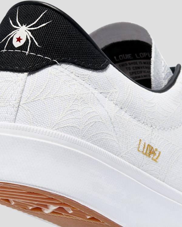 Tenis Cano Baixo Converse Louie Lopez Pro Roll Up Branco | CV-149QFA