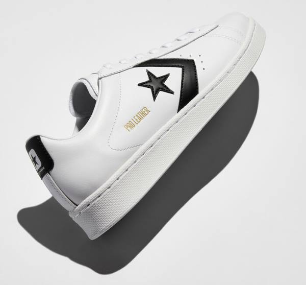 Tenis Cano Baixo Converse OG Pro Couro Branco Pretas Branco | CV-518SVZ