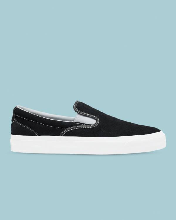 Tenis Cano Baixo Converse One Star CC Slip On Pretas | CV-435UEO