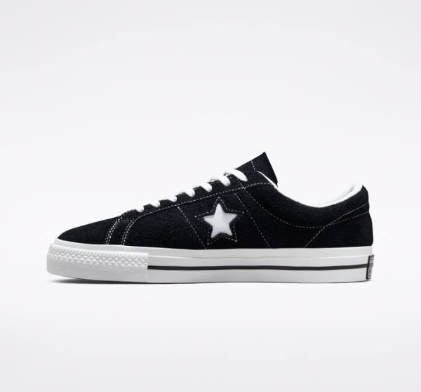 Tenis Cano Baixo Converse One Star Pretas Branco | CV-759VGE