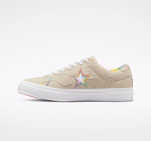 Tenis Cano Baixo Converse One Star Pride Vermelhas | CV-714HRI